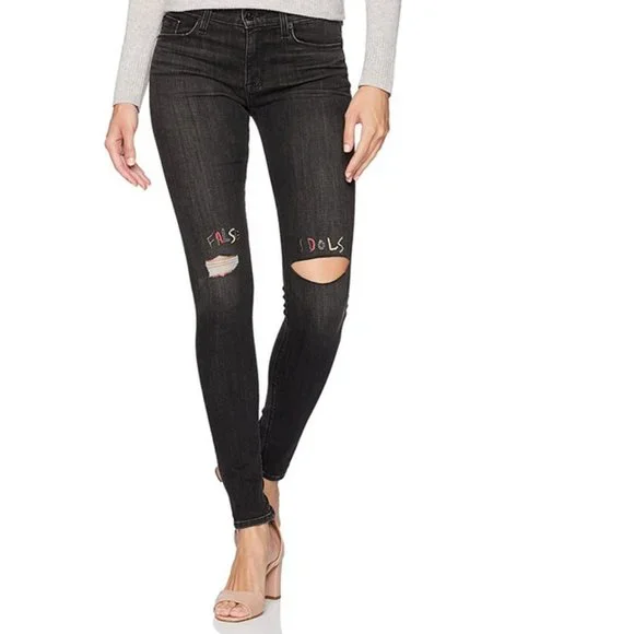 HUDSON Distressed Skinny Jeans - Picture 1 of 6